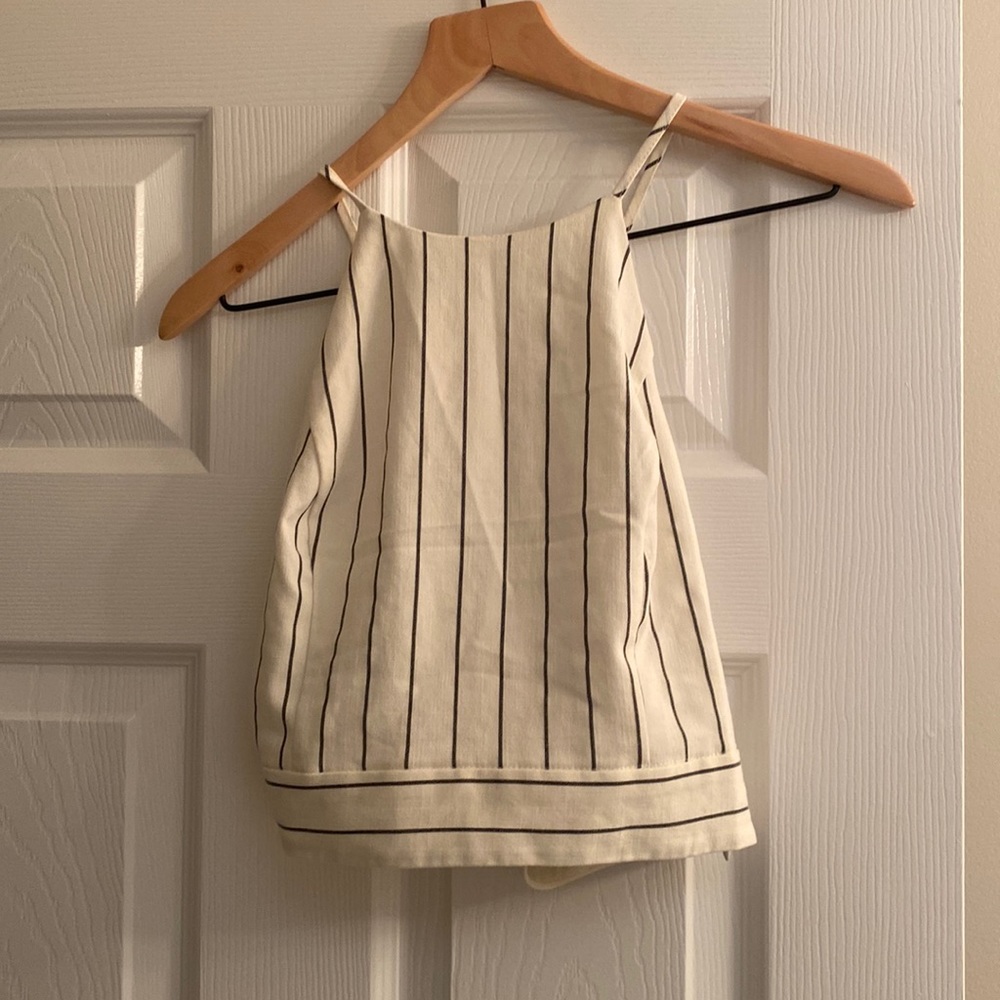 Open back dress top
